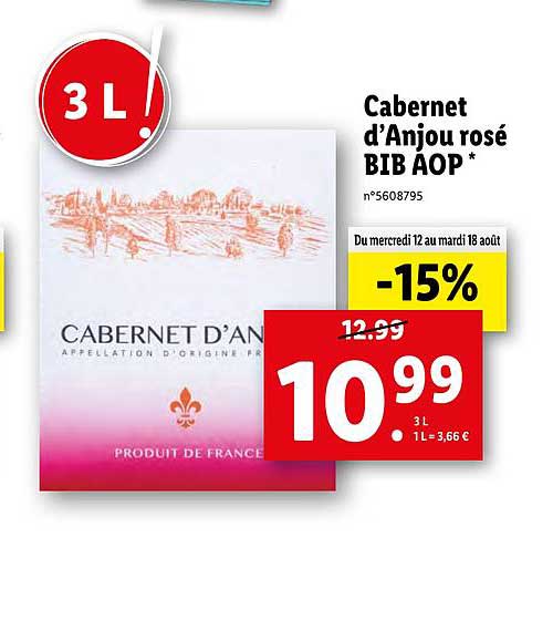 Cabernet D'anjou Rosé Bib Aop