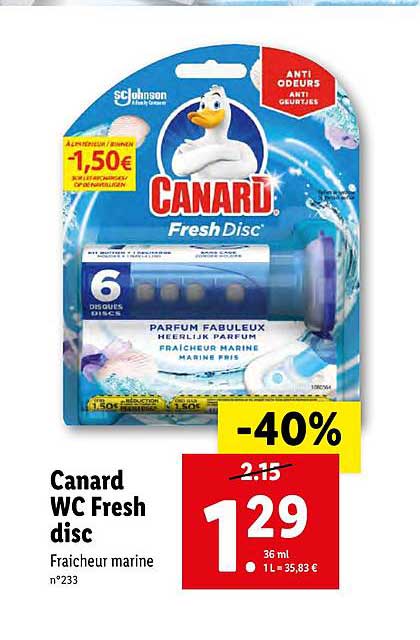 canard wc fresh disc