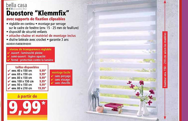 duostore klemmfix bella casa