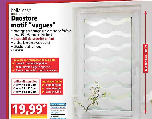 duostore motif vagues bella casa