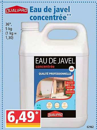eau de javel concentrée qualipro