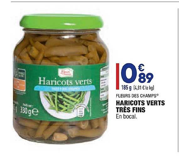 Haricots Verts Très Fins Fleurs Des Champs