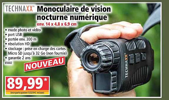monoculaire de vision nocturne numérique technaxx