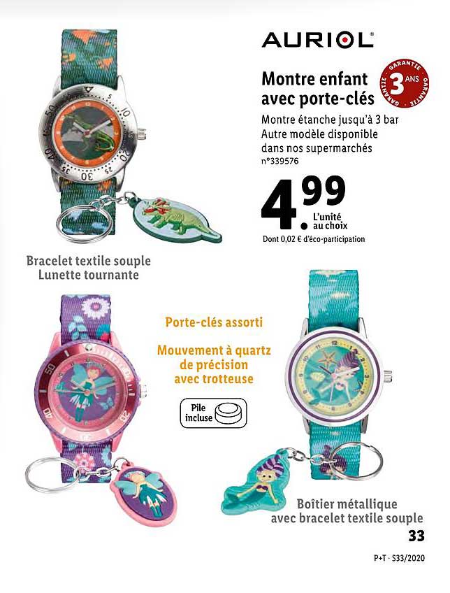 Montre Enfant Avec Porte Clés
