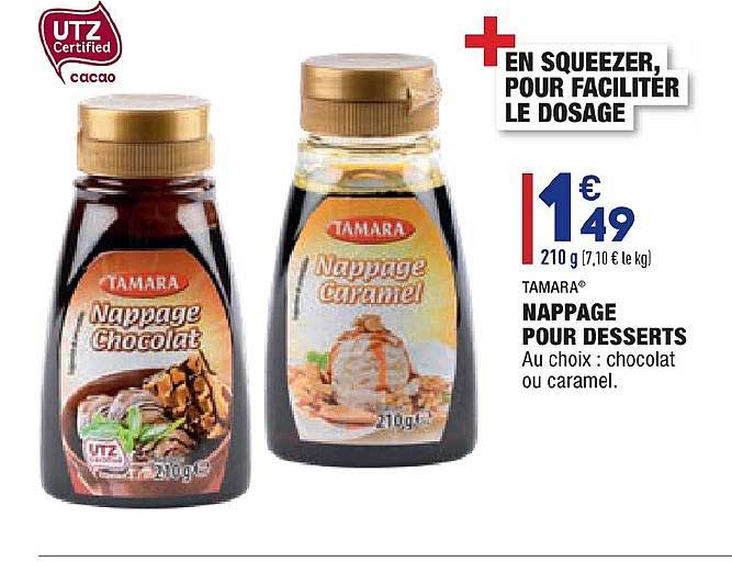 nappage pour desserts tamara