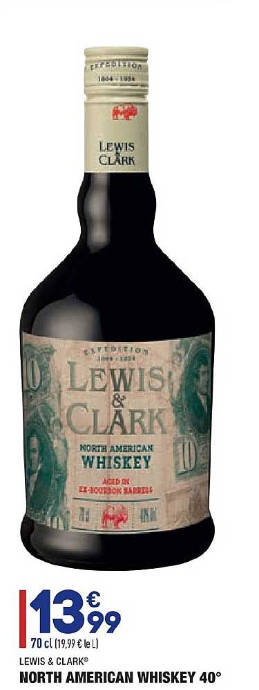 north american whiskey 40° lewis & clark