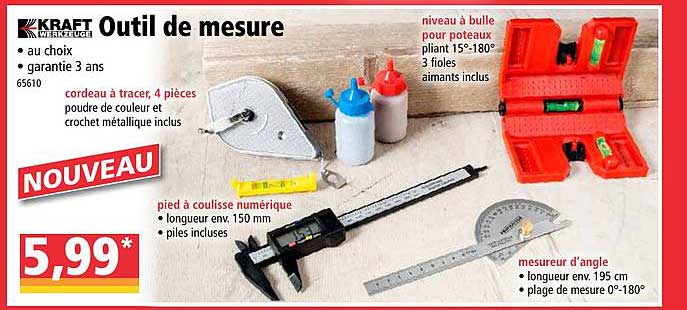 outil de mesure kraft werkzeuge