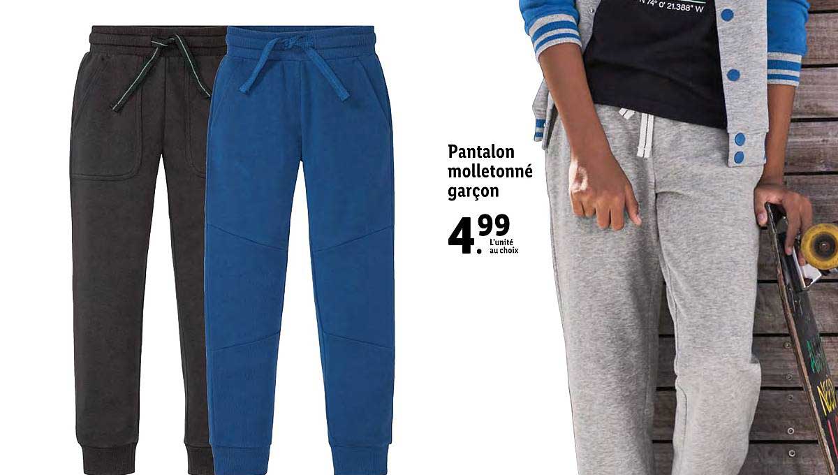 Pantalon Molletonné Garçon