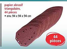 papier abrasif triangulaire