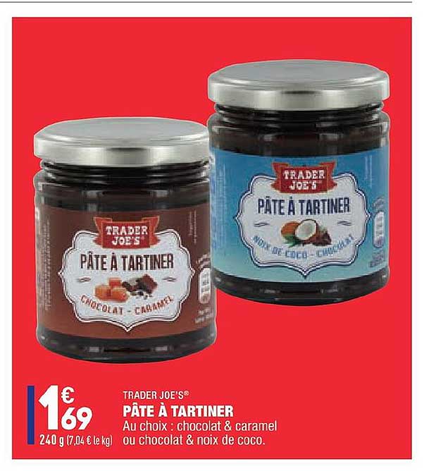 pâte à tartiner trader joe's