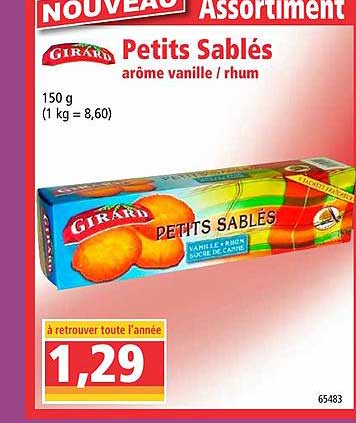 petits sablés girard