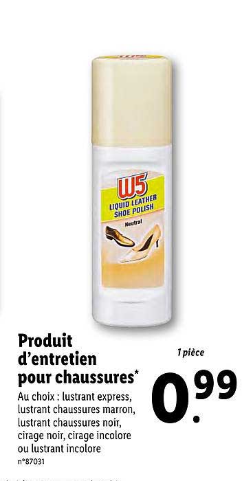 produit d'entretien pour chaussures