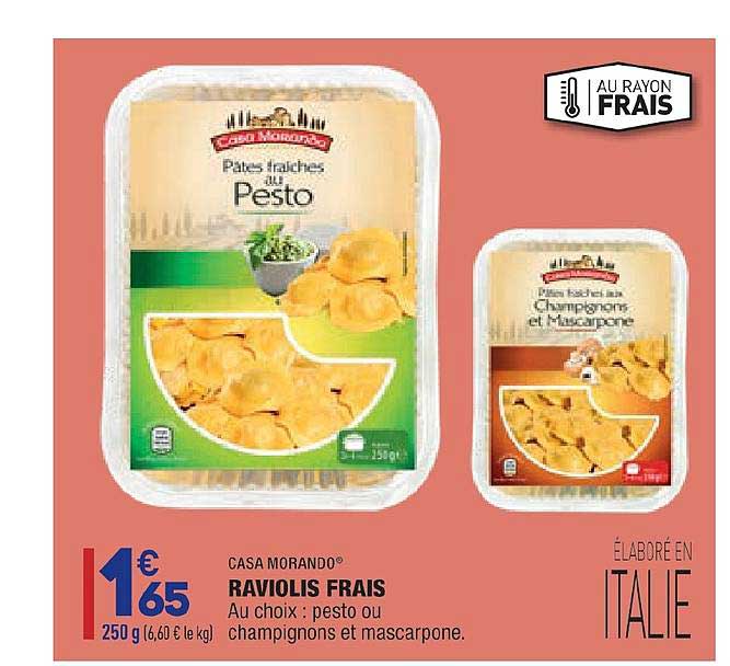 raviolis frais cas morando