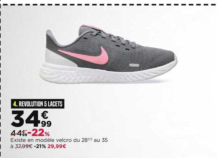 revolution 5 lacets nike
