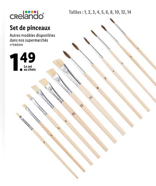 set de pinceaux crelando