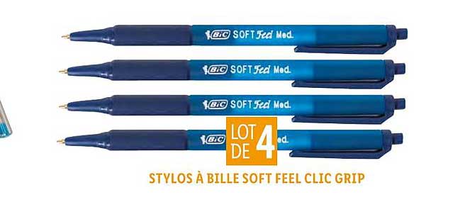 stylos à bille soft feel clic grip