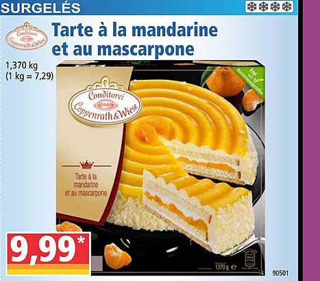 Tarte à La Mandarine Et Au Mascarpone