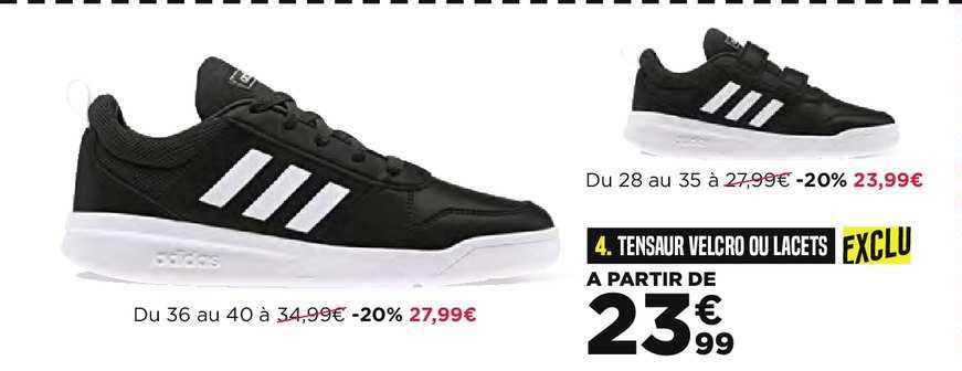 tensaur velcro ou lacets adidas