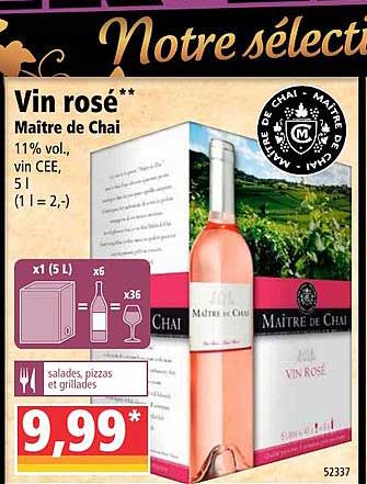 vin rosé maître de chai
