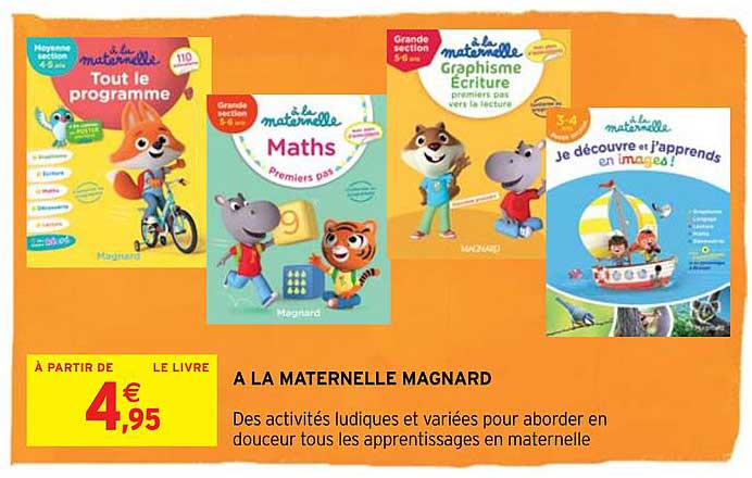 à la maternelle magnard
