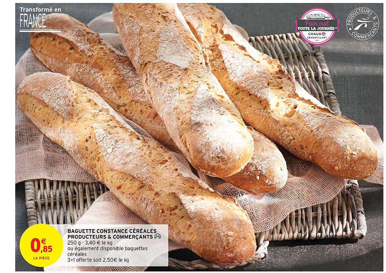 baquette constance céréales producteurs & commerçants
