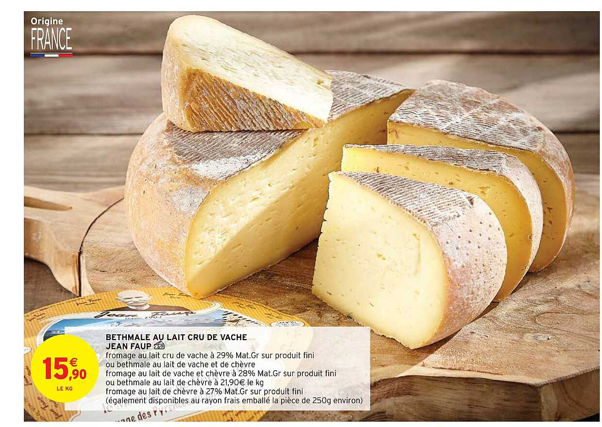 Bethmale Au Lait Cru De Vache Jean Faup