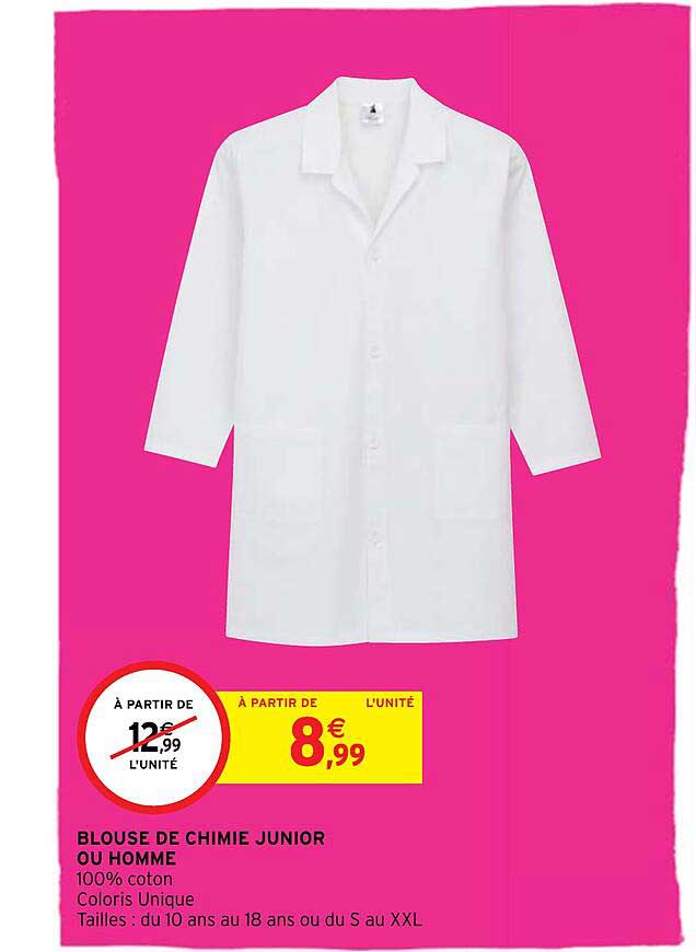 Blouse De Chimie Junior Ou Homme