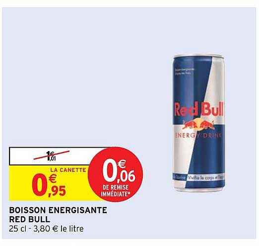 boisson énergisante red bull