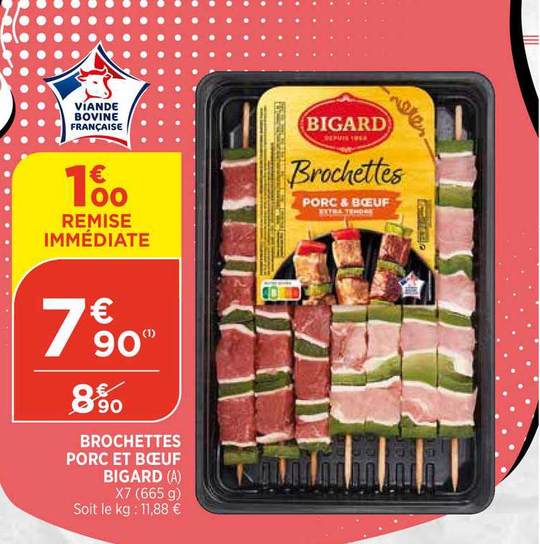 Brochettes Porc Et Bœuf Bigard