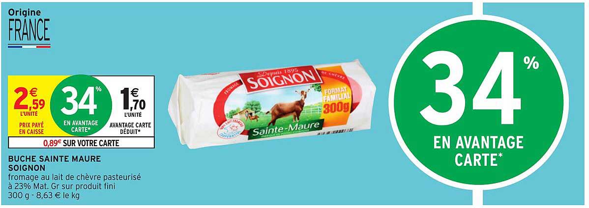 bûche sainte maure soignon