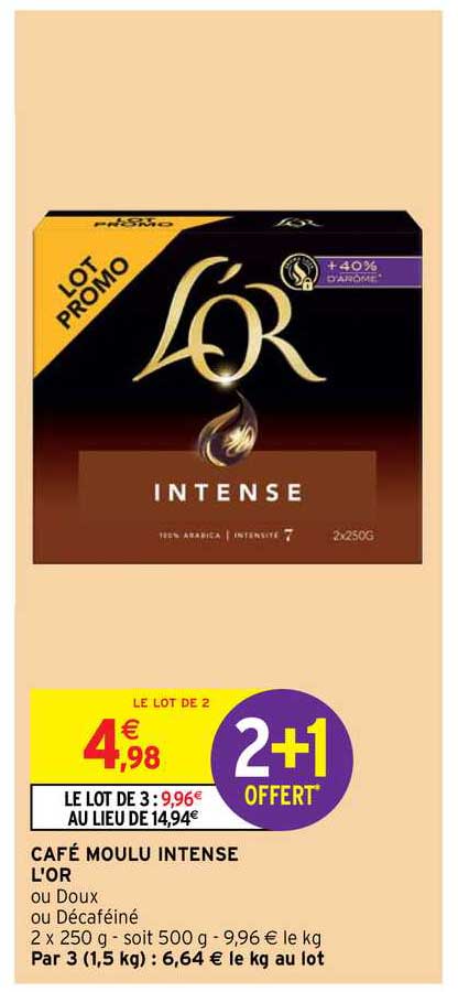 Café Moulu Intense L'or