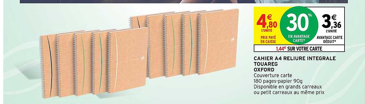 cahier a4 reliure integrale touareg oxford