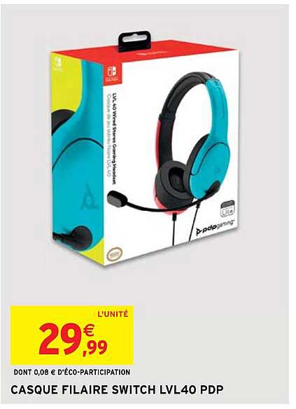 casque filaire switch lvl40 pdp