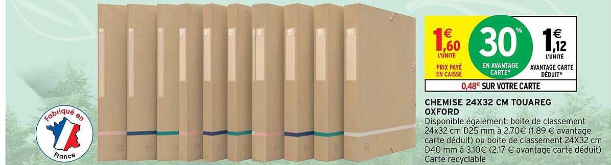 chemise 24 x 32 cm touareg oxford