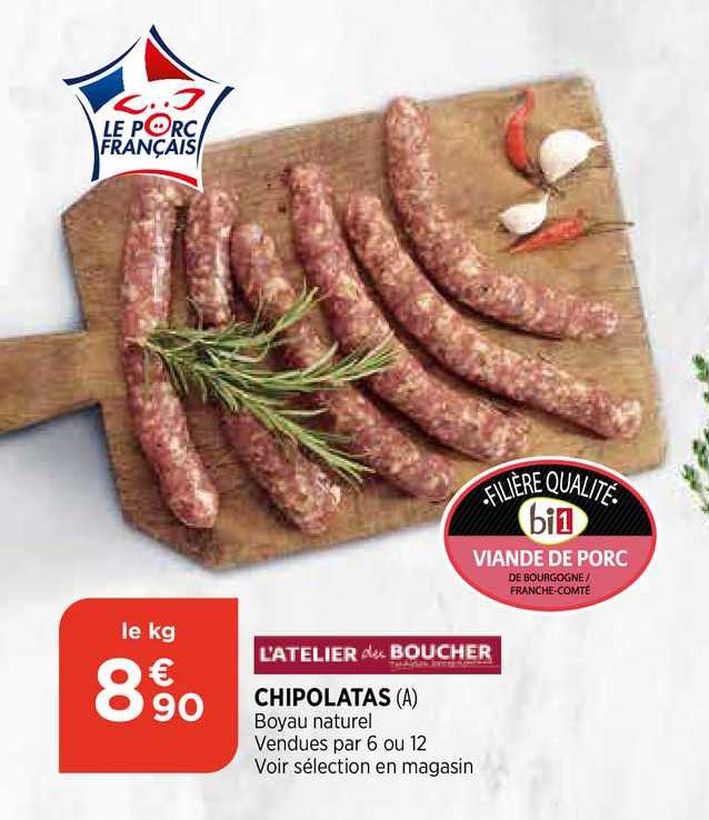 Chipolatas L'atelier Du Boucher
