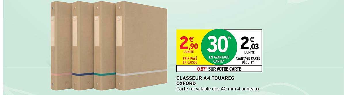classeur a4 touareg oxford