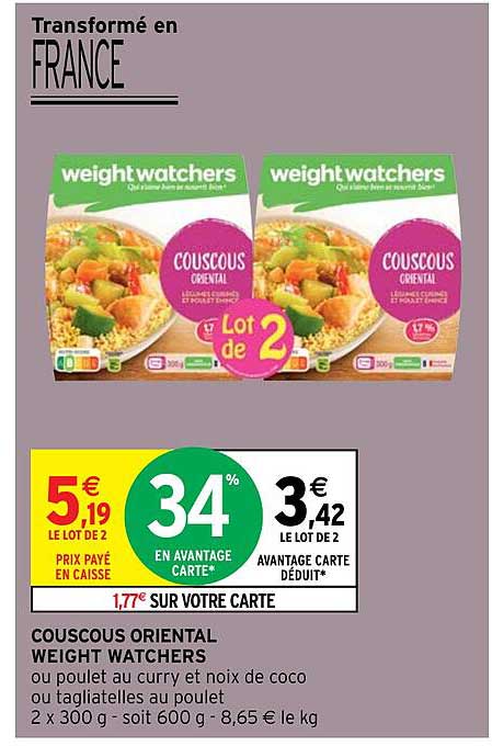 couscous oriental weight watchers