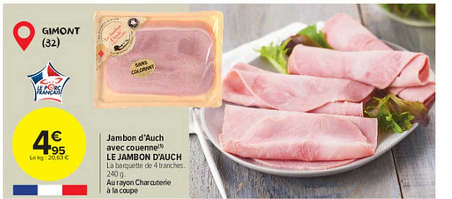 jambon d'auch avec couenne le jambon d'auch
