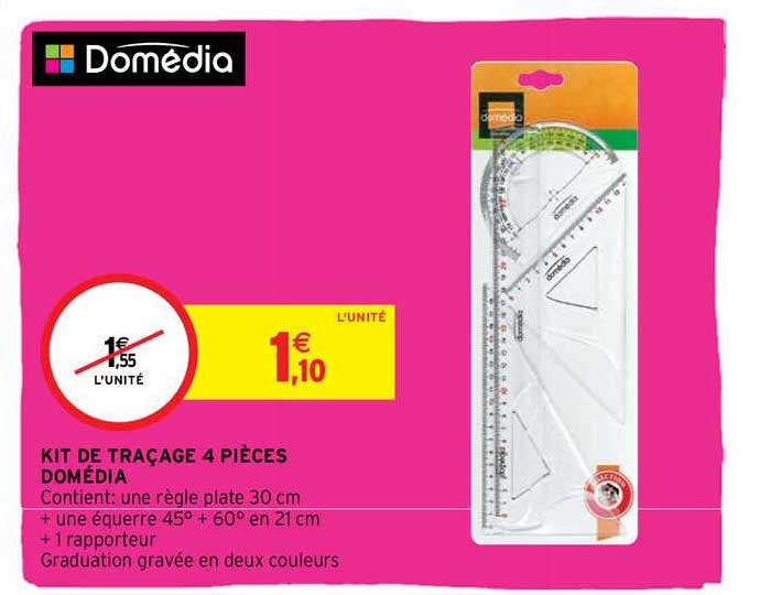 Kit De Traçage 4 Pièces Domédia