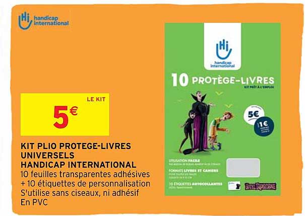 kit plio protège-lires universels handicap international