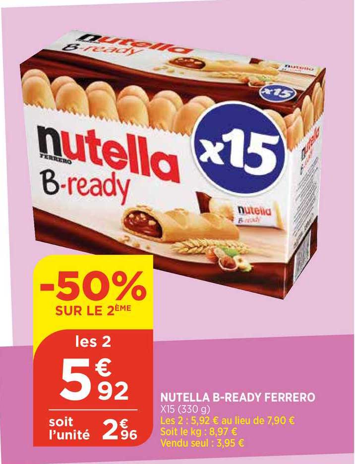 nutella b-ready ferrero