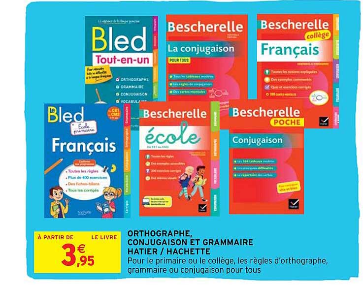 orthographe, conjugaison et grammaire hatier - hachette