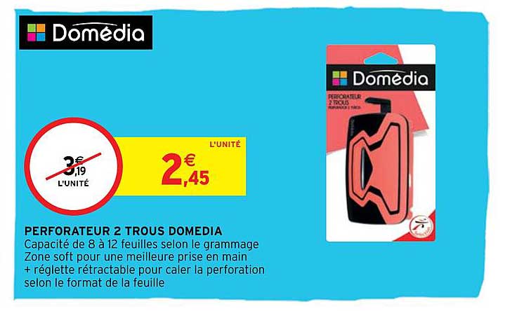perforateur 2 trous domédia