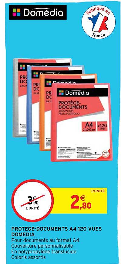 protège-documents a4 120 vues domédia