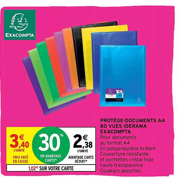 protège-documents a4 80 vues iderama exacompta