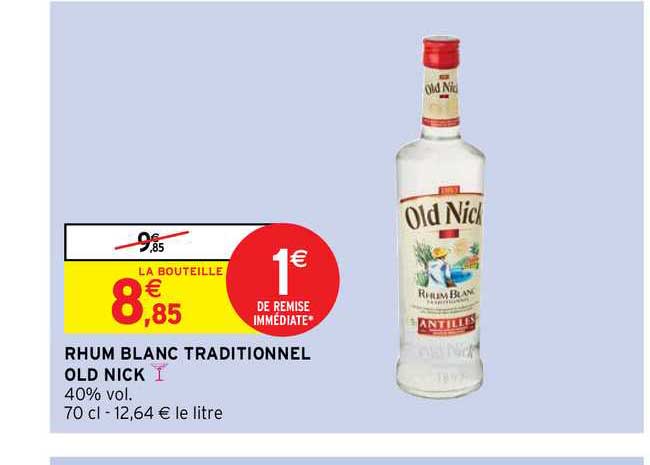 rhum blanc traditionnel old nick
