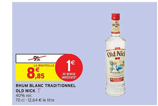rhum blanc traditionnel old nick