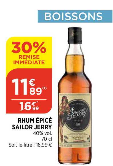 rhum épicé sailor jerry