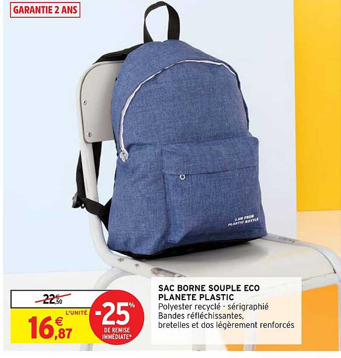 Sac Borne Souple éco Planete Plastic