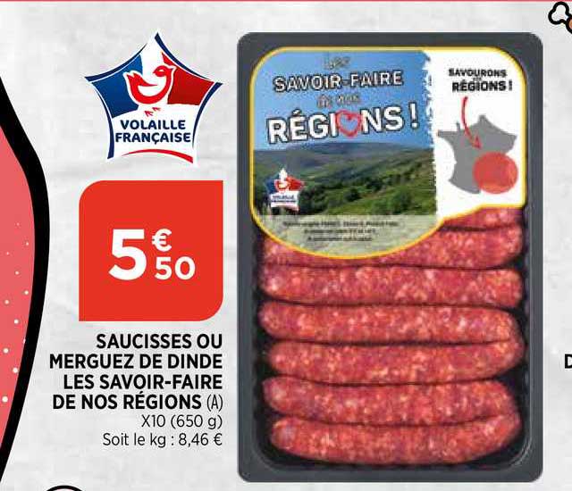 Saucisses Ou Merguez De Dinde Les Savoir-faire De Nos Régions